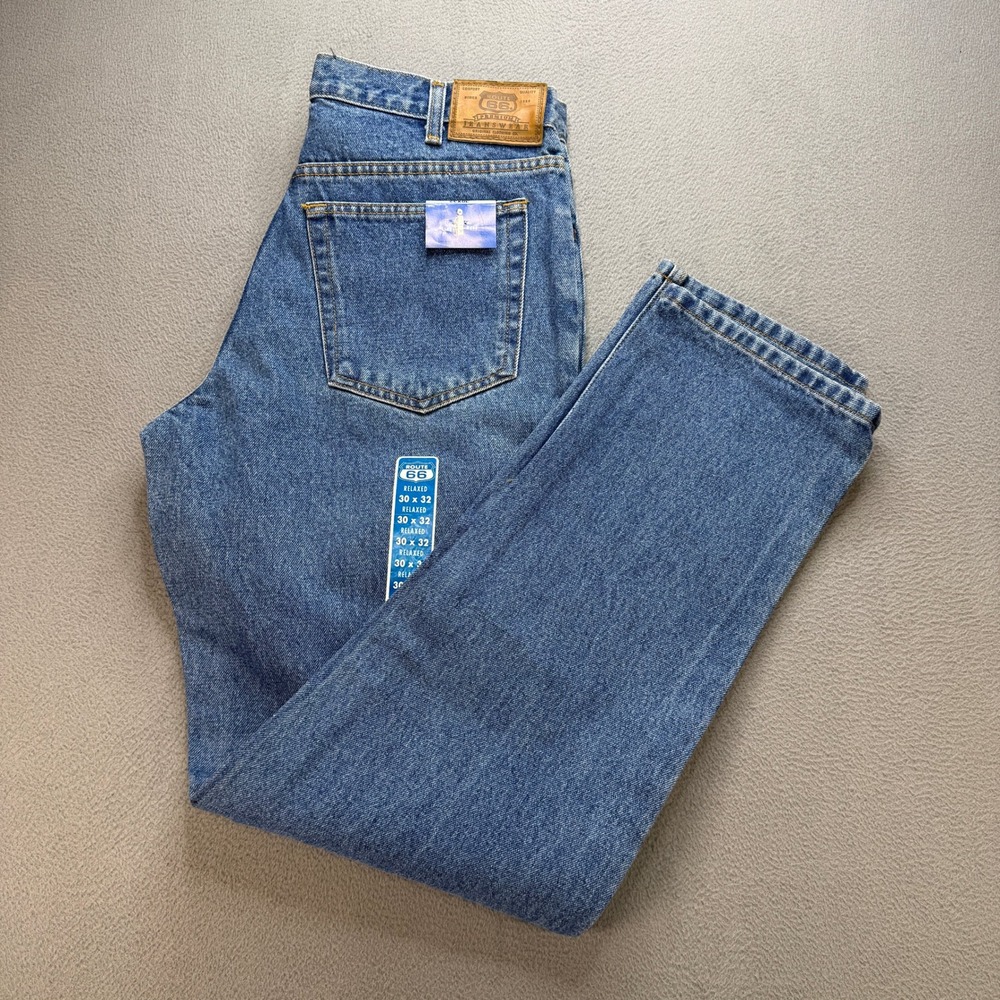 Route 66 Relaxed Fit Jeans Mens 30x32 (FIT 31x31) Blue Denim Straight Leg 90s